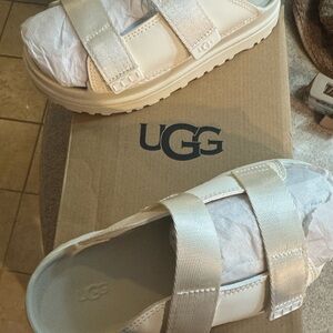 UGG Kids Cream Sandals